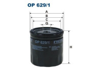 Oil filter OP 629/1 Filtron