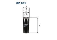 Oil filter OP 631 Filtron