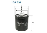 Oil filter OP 634 Filtron