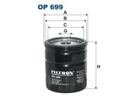 Oil filter OP 699 Filtron