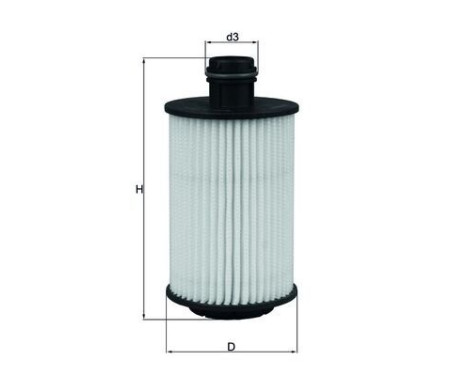 Oil Filter OX 1012D Mahle, Image 2