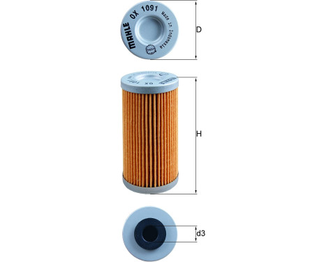 Oil Filter OX 1091 Mahle