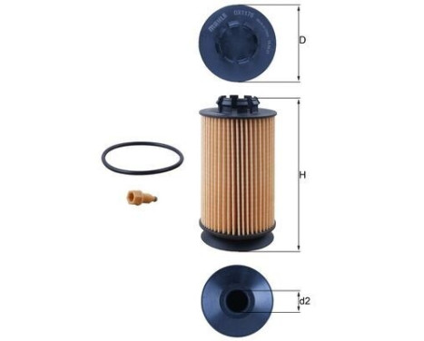 oil filter OX 1175D Mahle