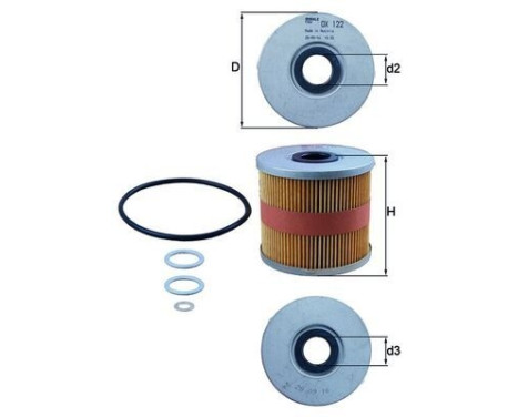 Oil Filter OX 122D Mahle, Image 5