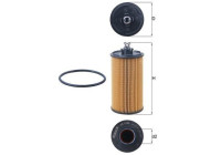 oil filter OX 1245D Mahle