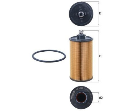 oil filter OX 1245D Mahle