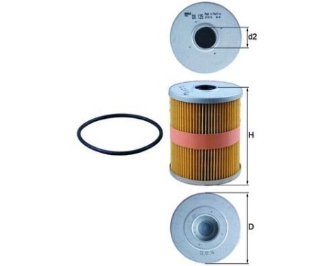 Oil Filter OX 125D Mahle, Image 3