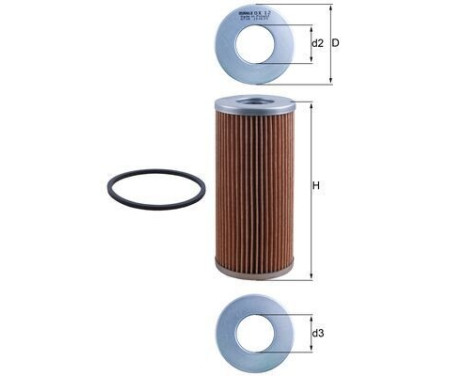 Oil Filter OX 12D Mahle, Image 4