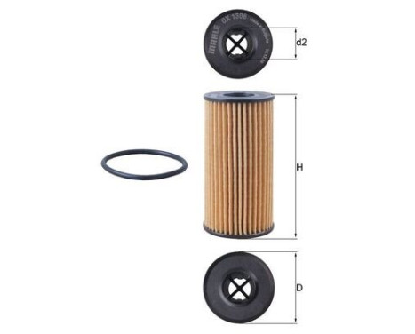 oil filter OX 1308D Mahle