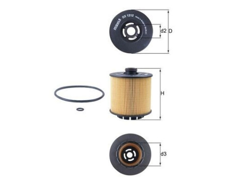 oil filter OX 1312D Mahle