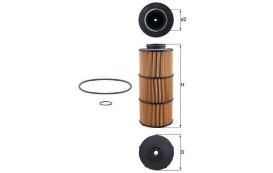 Oil filter OX 1389D Mahle