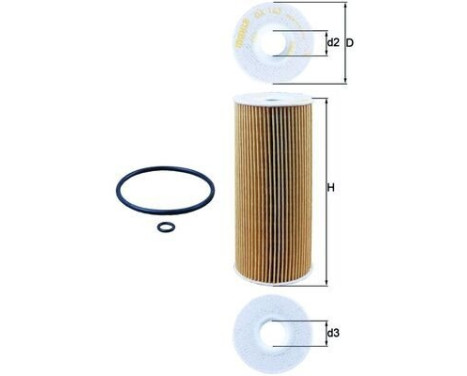 Oil Filter OX 143D Mahle, Image 3