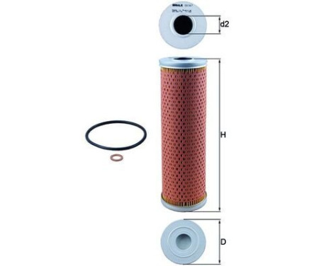 Oil Filter OX 147D Mahle, Image 4