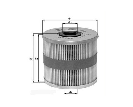 Oil Filter OX 151D Mahle, Image 2