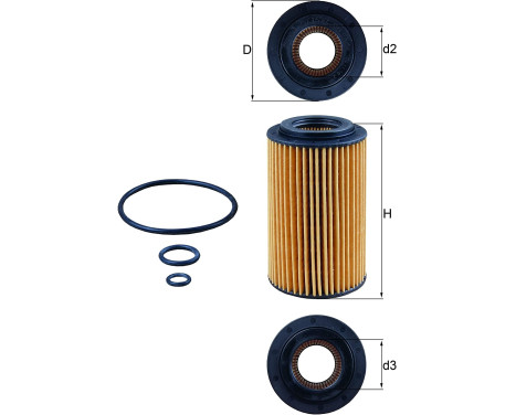 Oil Filter OX 153/7D1 Mahle