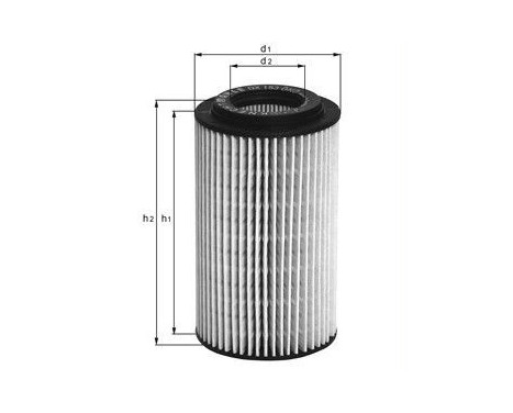 Oil Filter OX 153D1 Mahle, Image 2