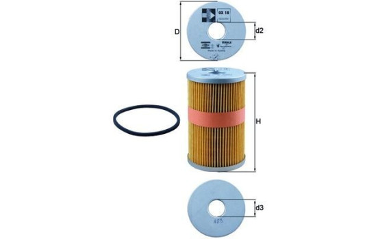 Oil Filter OX 18D Mahle, Image 2