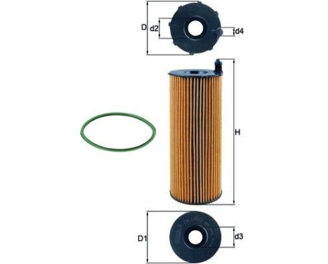 Oil Filter OX 196/3D Mahle, Image 5