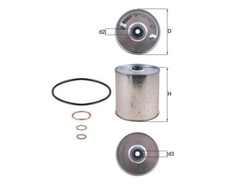 Oil Filter OX 1D Mahle, Image 4