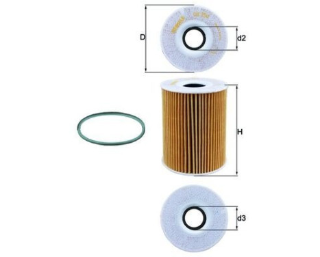 Oil Filter OX 254D4 Mahle, Image 4