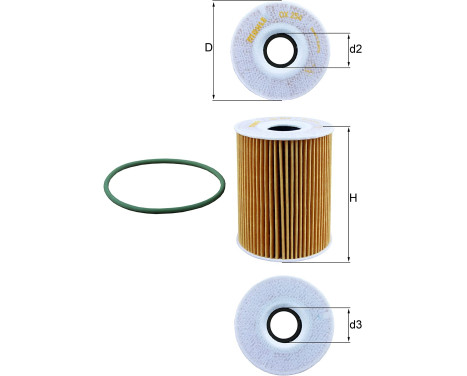 Oil Filter OX 254D5 Mahle