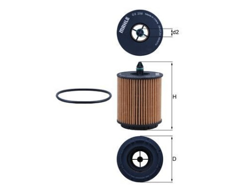 Oil Filter OX 258D Mahle, Image 5