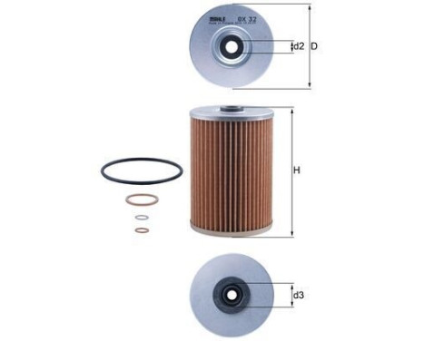 Oil Filter OX 32D Mahle, Image 6