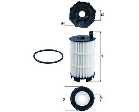 Oil Filter OX 350/4D Mahle, Image 5