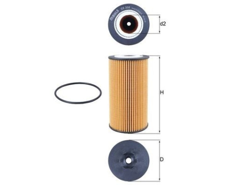 Oil Filter OX 358D Mahle, Image 4