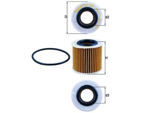 Oil Filter OX 360D Mahle, Image 2