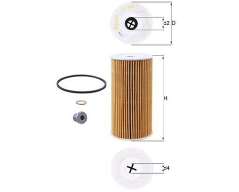 Oil Filter OX 365/1D Mahle, Image 4