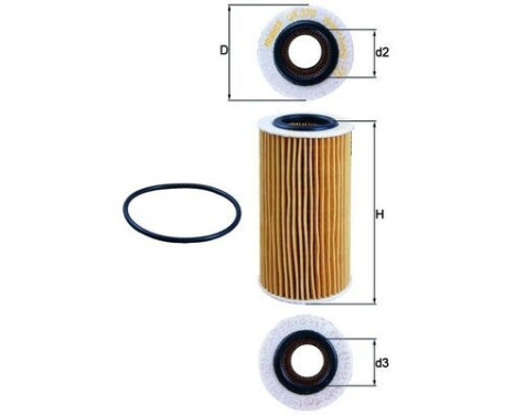 Oil Filter OX 370D Mahle, Image 4