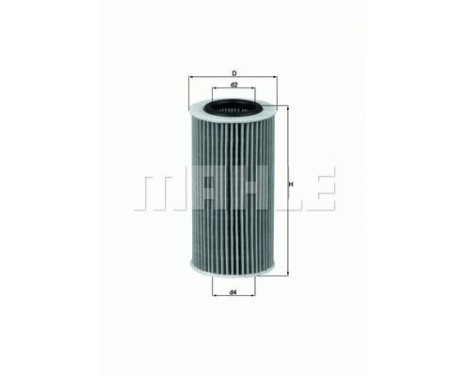 Oil Filter OX 370D1 Mahle, Image 2