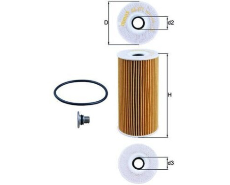 Oil Filter OX 377D Mahle, Image 3