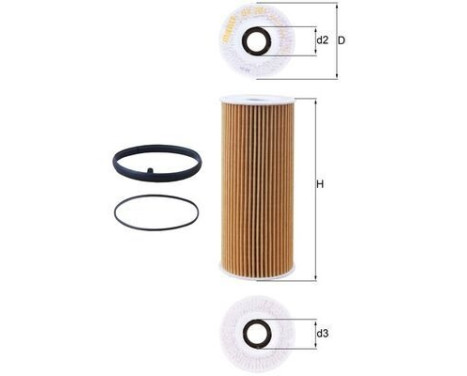 Oil Filter OX 381D Mahle, Image 5
