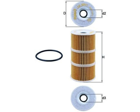 Oil Filter OX 389/1D Mahle, Image 2