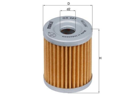 Oil Filter OX 407 Mahle, Image 4