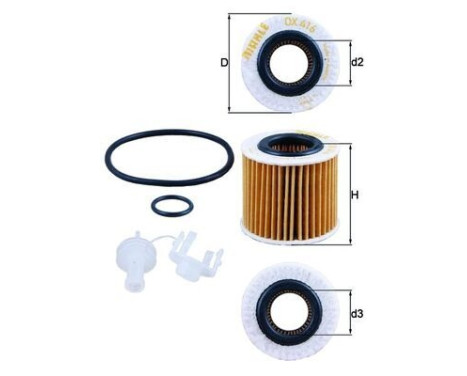 Oil Filter OX 416D2 Mahle, Image 6