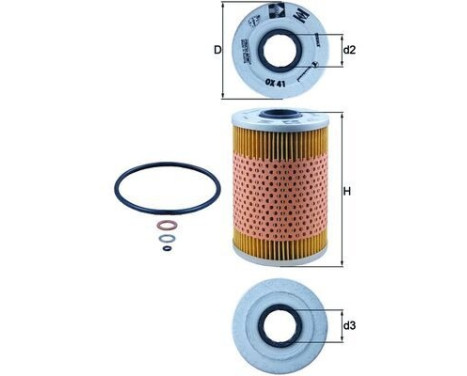 Oil Filter OX 41D Mahle, Image 3
