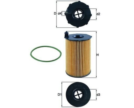 Oil Filter OX 420D Mahle, Image 4