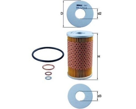Oil Filter OX 47D Mahle, Image 4