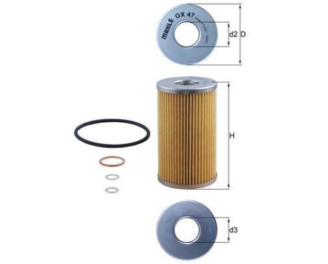 Oil Filter OX 47D Mahle, Image 6
