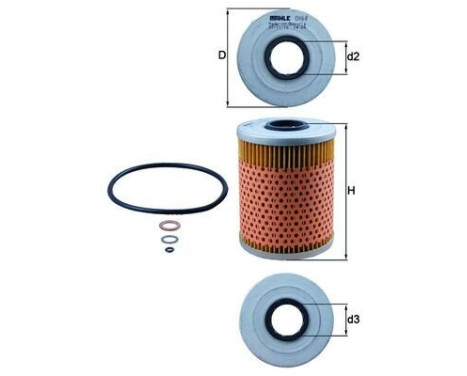 Oil Filter OX 68D Mahle, Image 4