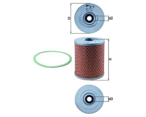 Oil Filter OX 79D Mahle, Image 3
