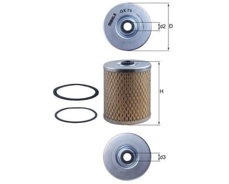 Oil Filter OX 79D Mahle, Image 5