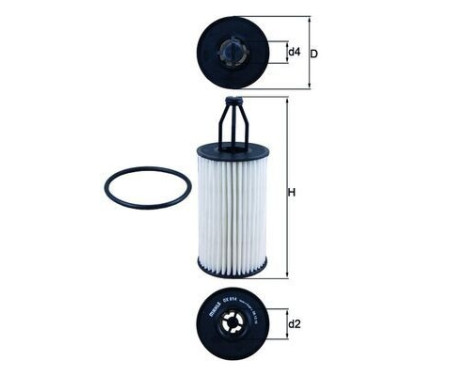 Oil Filter OX 814D Mahle, Image 4