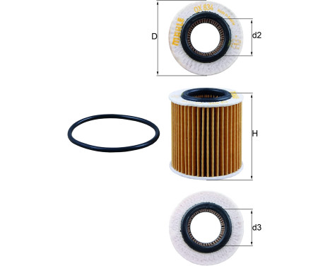 Oil Filter OX 834D Mahle