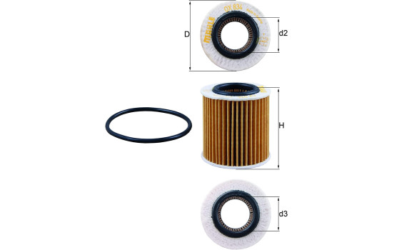Oil Filter OX 834D Mahle