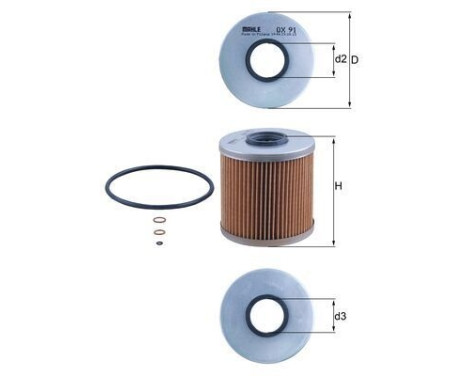 Oil Filter OX 91D Mahle, Image 6