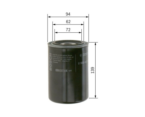 Oil Filter P2001 Bosch, Image 6